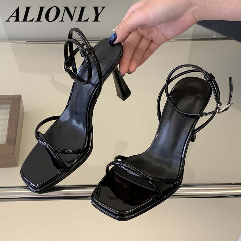 Women'S Fashion Socks - รองเท้าส้นสูงแฟชั่นใหม่ Alionly 2026 แบบบาง ดีไซน์จีบระบาย สายรัดแบบหัวเข็มขัด