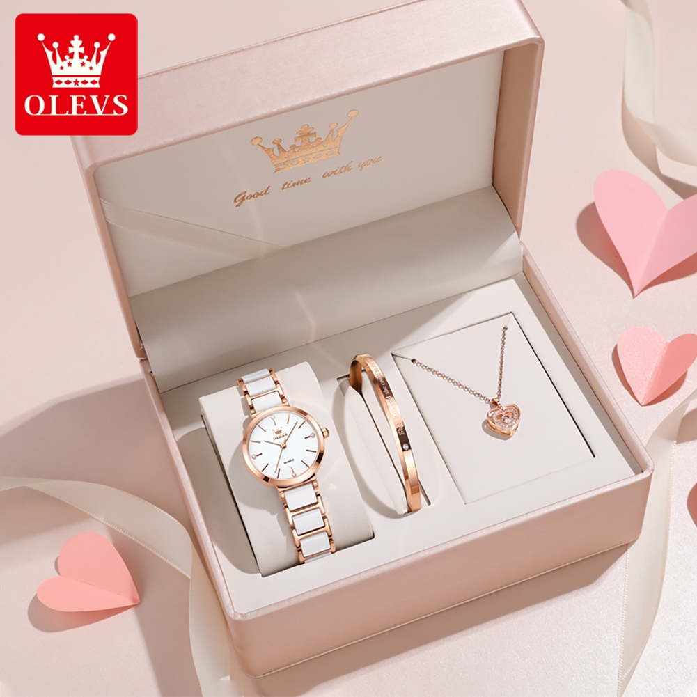 Fashion Women Watches - นาฬิกาข้อมือผู้หญิง OLEVS รุ่น 5877 หรูหรา สง่างาม