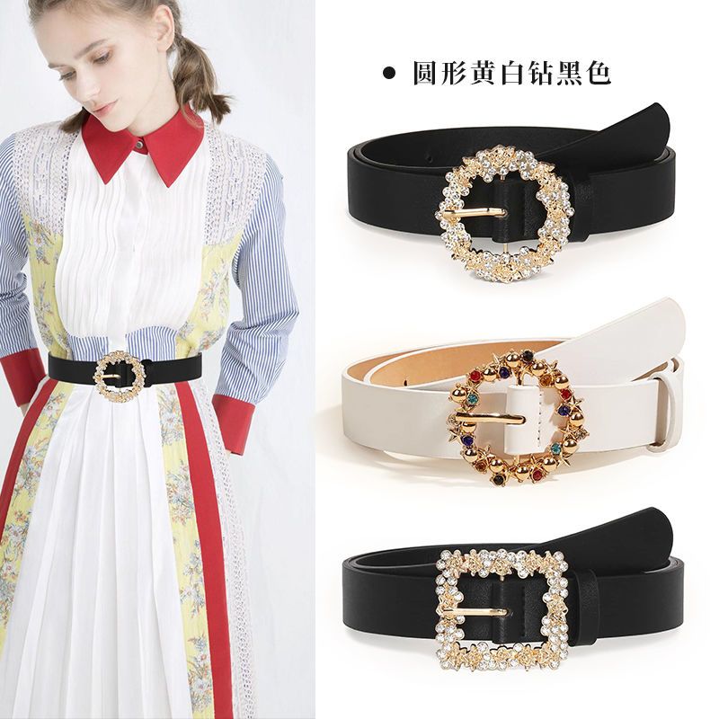 Women'S Fashion Trends Fall 2025 - เข็มขัดหัวเข็มขัดประดับเพชร สไตล์คาวบอย สำหรับเสื้อสเวตเตอร์และเบลเซอร์ แฟชั่นฤดูใบไม้ร่วง ฤดูหนาวสำหรับผู้หญิง เทรนด์เข็มขัดผู้หญิง
