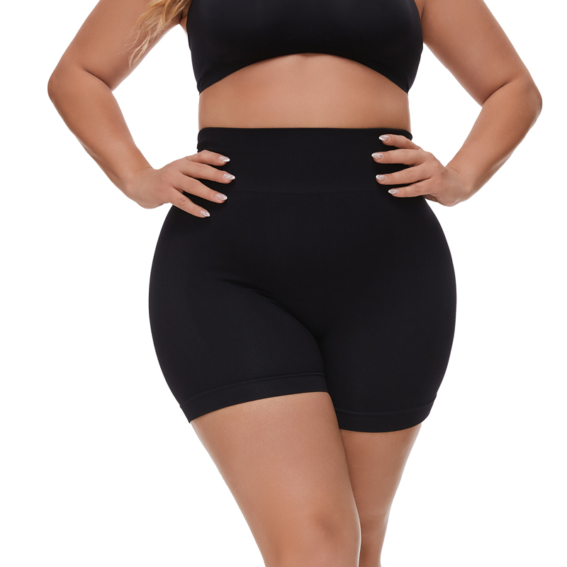 High Waist Leggings - กางเกงขาสั้นเข้ารูปไร้รอยต่อสำหรับผู้หญิงขนาดใหญ่พิเศษกางเกงรัดรูปยกเอวสูงกางเกงเลกกิ้งเพื่อความปลอดภัยกางเกงโยคะ