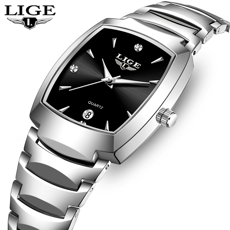 Fashion Women Watches - LIGE นาฬิกาผู้หญิงธุรกิจหรูหราสุภาพสตรีนาฬิกาหญิงนาฬิกากันน้ําแฟชั่นควอตซ์นาฬิกาเรียบง่ายสําหรับ Wome montre femme +