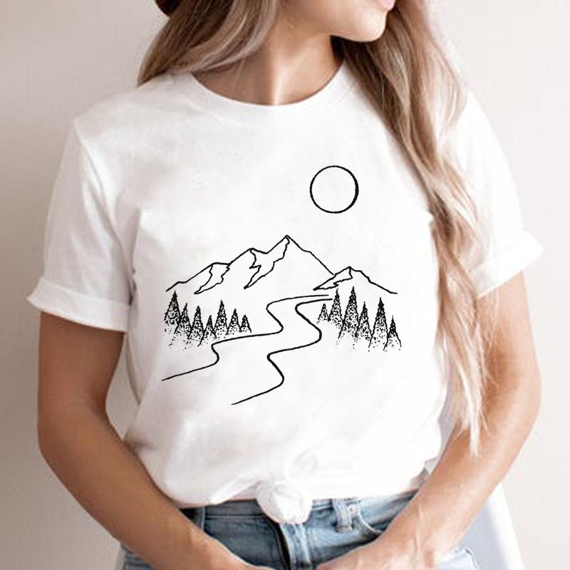Women'S Fashion In The 90S - เสื้อยืดแฟชั่นลายการ์ตูน สไตล์ยุค 90 สำหรับผู้หญิง เสื้อยืดผู้หญิงลาย River