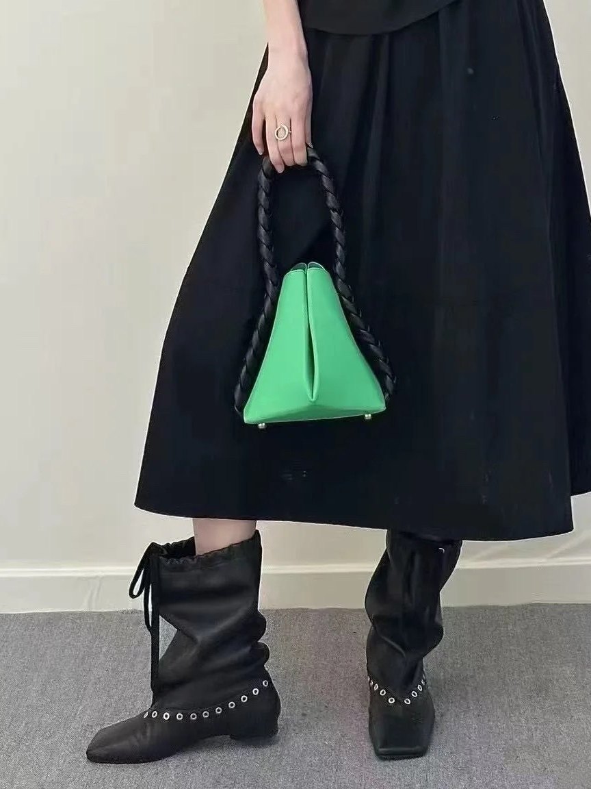 รองเท้าบูทข้อเท้าหนังทรงหลวมสำ - Women'S Fashion Edgy บทวิจารณ์และราคา