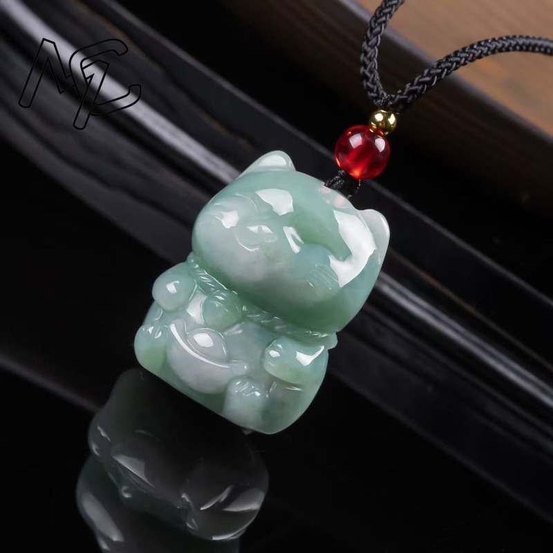 จี้หยกมรกตธรรมชาติรูปแมวนำโชค  - Women'S Fashion Gifts บทวิจารณ์และราคา