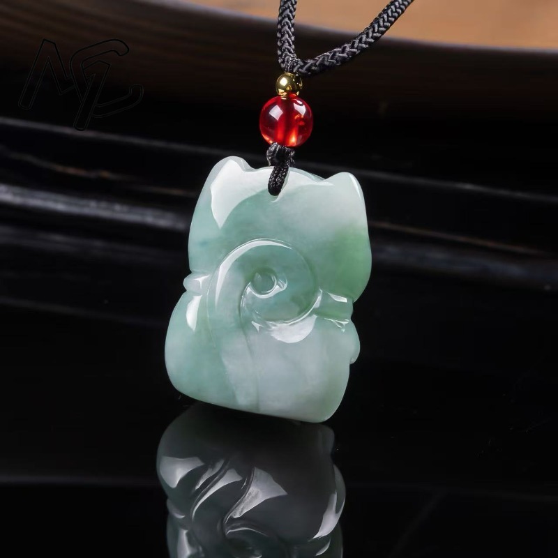 จี้หยกมรกตธรรมชาติรูปแมวนำโชค  - Women'S Fashion Gifts บทวิจารณ์และราคา