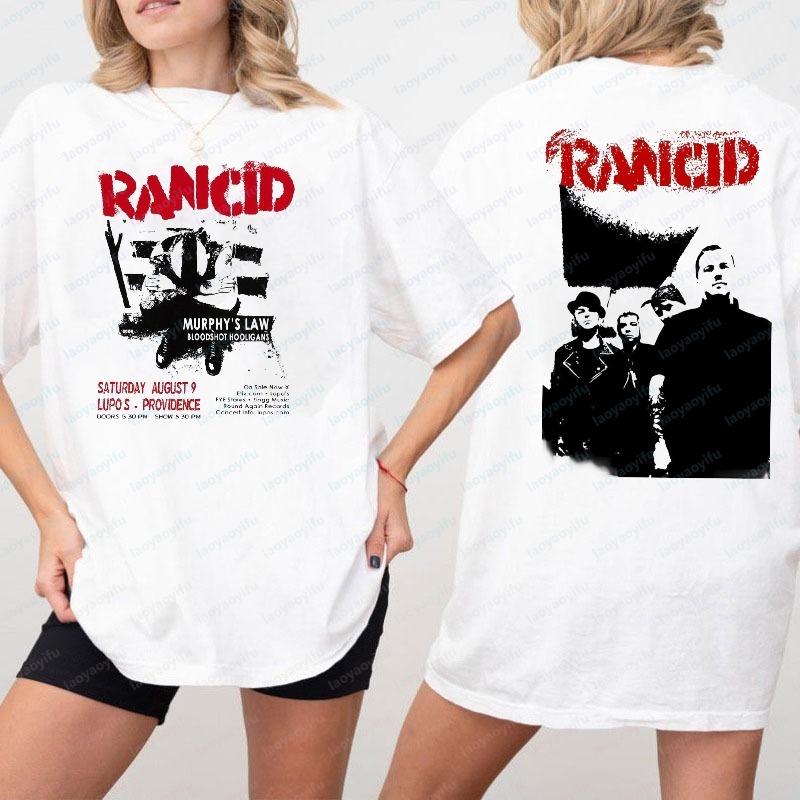 เสื้อยืดพิมพ์ลายสองด้าน Rancid - Women'S Fashion Edgy บทวิจารณ์และราคา