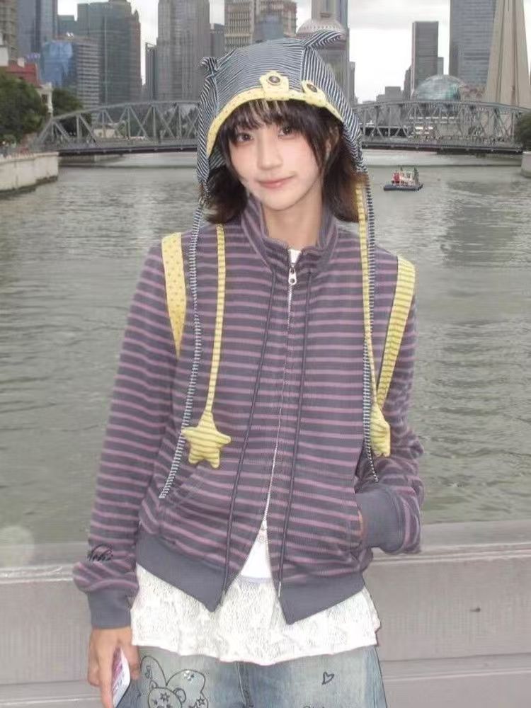เสื้อคาร์ดิแกนลายทางสไตล์วินเท - Women'S Fashion In The 90S บทวิจารณ์และราคา