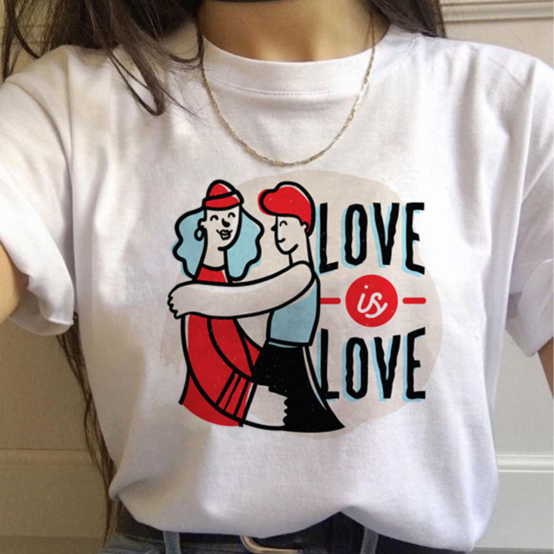 Lgbt Rainbow Harajuku T เสื้อผ - Women'S Fashion In The 90S บทวิจารณ์และราคา