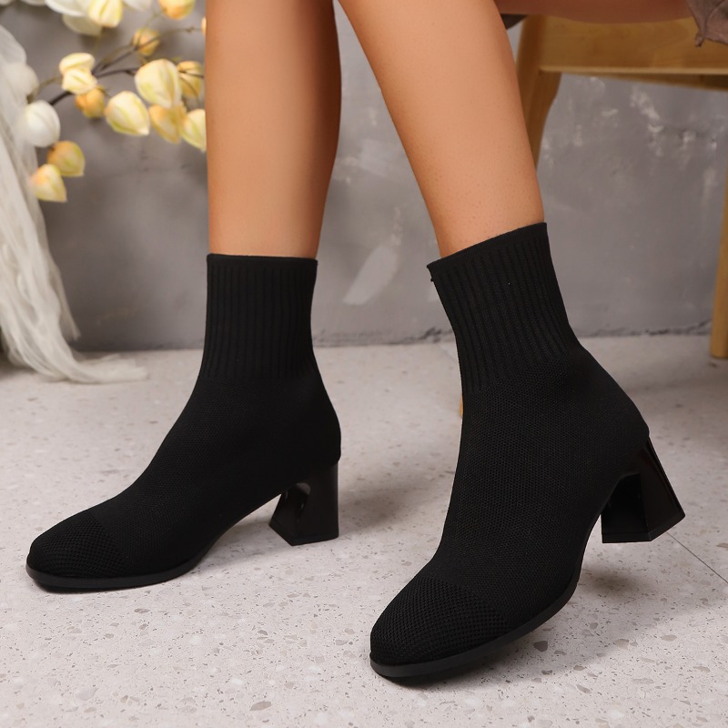 รองเท้าบูทข้อเท้าผู้หญิง แบบถั - Women'S Fashion Socks บทวิจารณ์และราคา