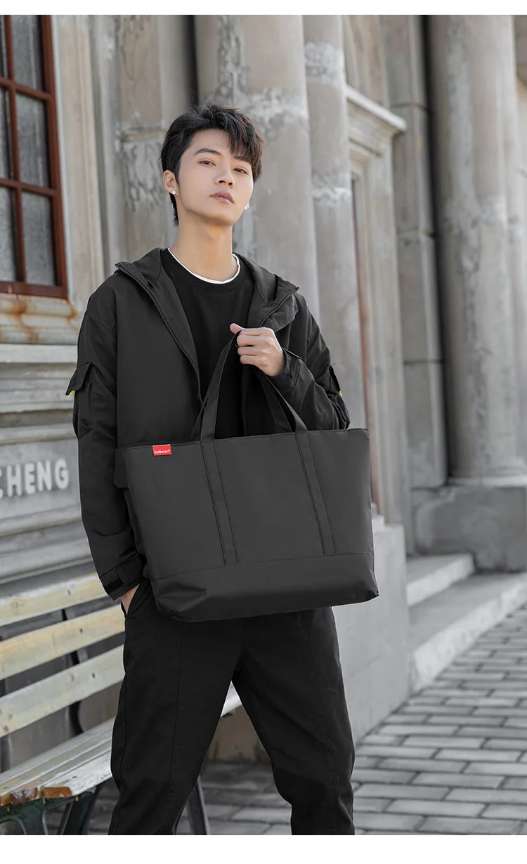 สไตล์ญี่ปุ่นผู้ชายกระเป๋าถือลํ - Canvas Tote Bag บทวิจารณ์และราคา