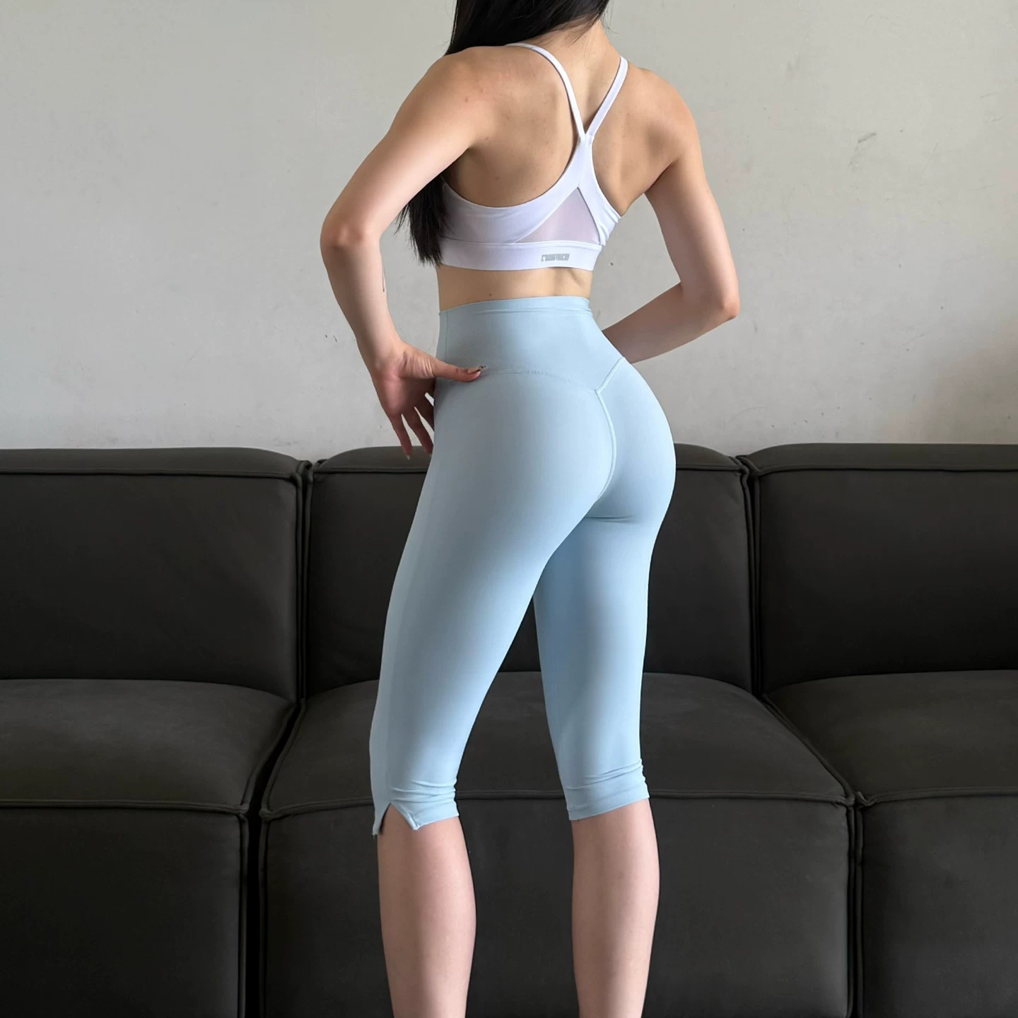 กางเกงเลกกิ้งเอวสูงทรงสลิมมิ่ง - High Waist Leggings บทวิจารณ์และราคา