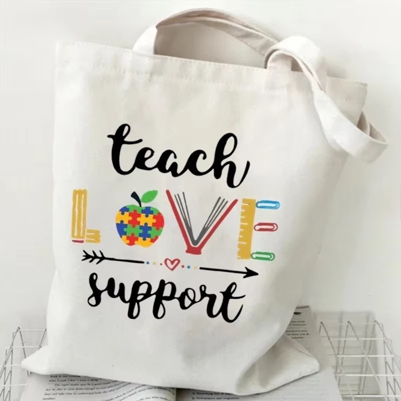 กระเป๋าสะพายไหล่ผ้าแคนวาสสำหรั - Canvas Tote Bag บทวิจารณ์และราคา