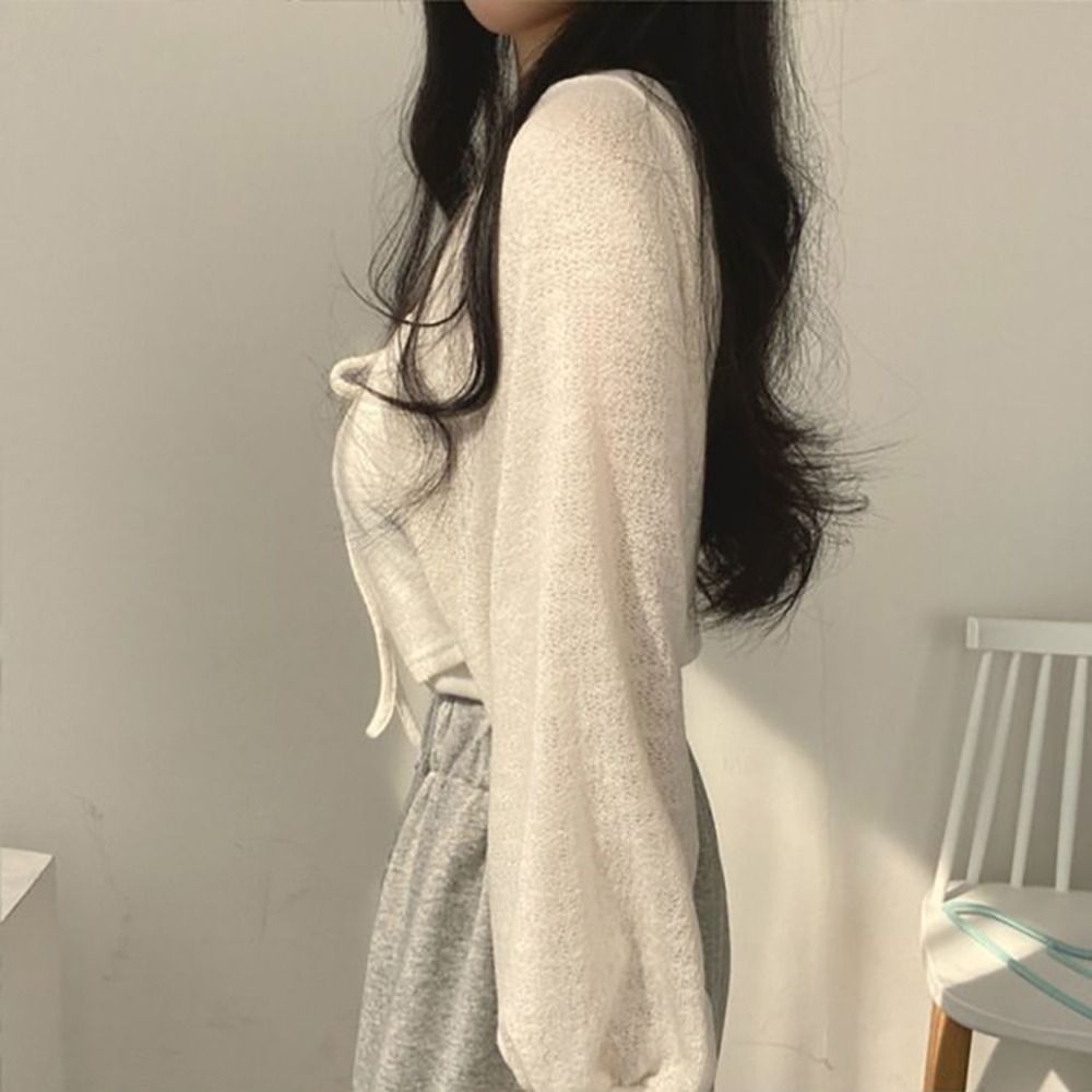 แฟชั่นเสื้อคาร์ดิแกนผ้าถักบาง  - Women'S Fashion Knitwear บทวิจารณ์และราคา