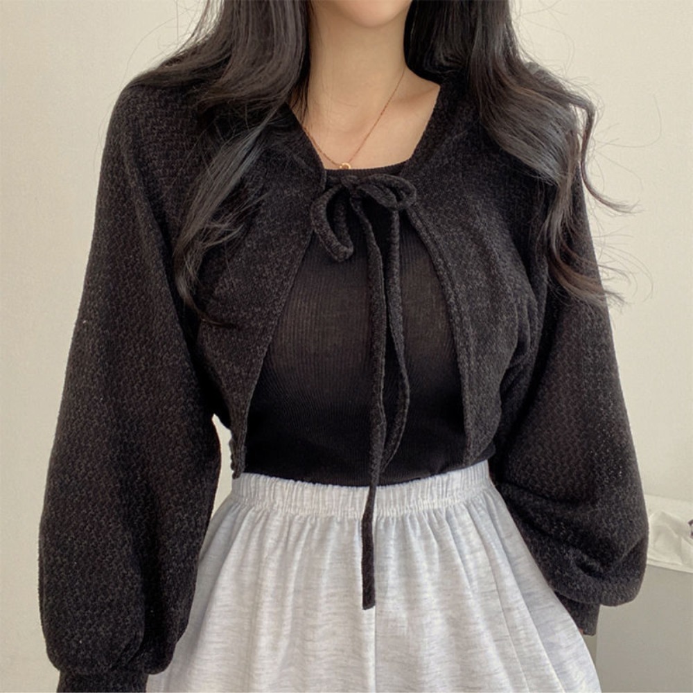 แฟชั่นเสื้อคาร์ดิแกนผ้าถักบาง  - Women'S Fashion Knitwear บทวิจารณ์และราคา