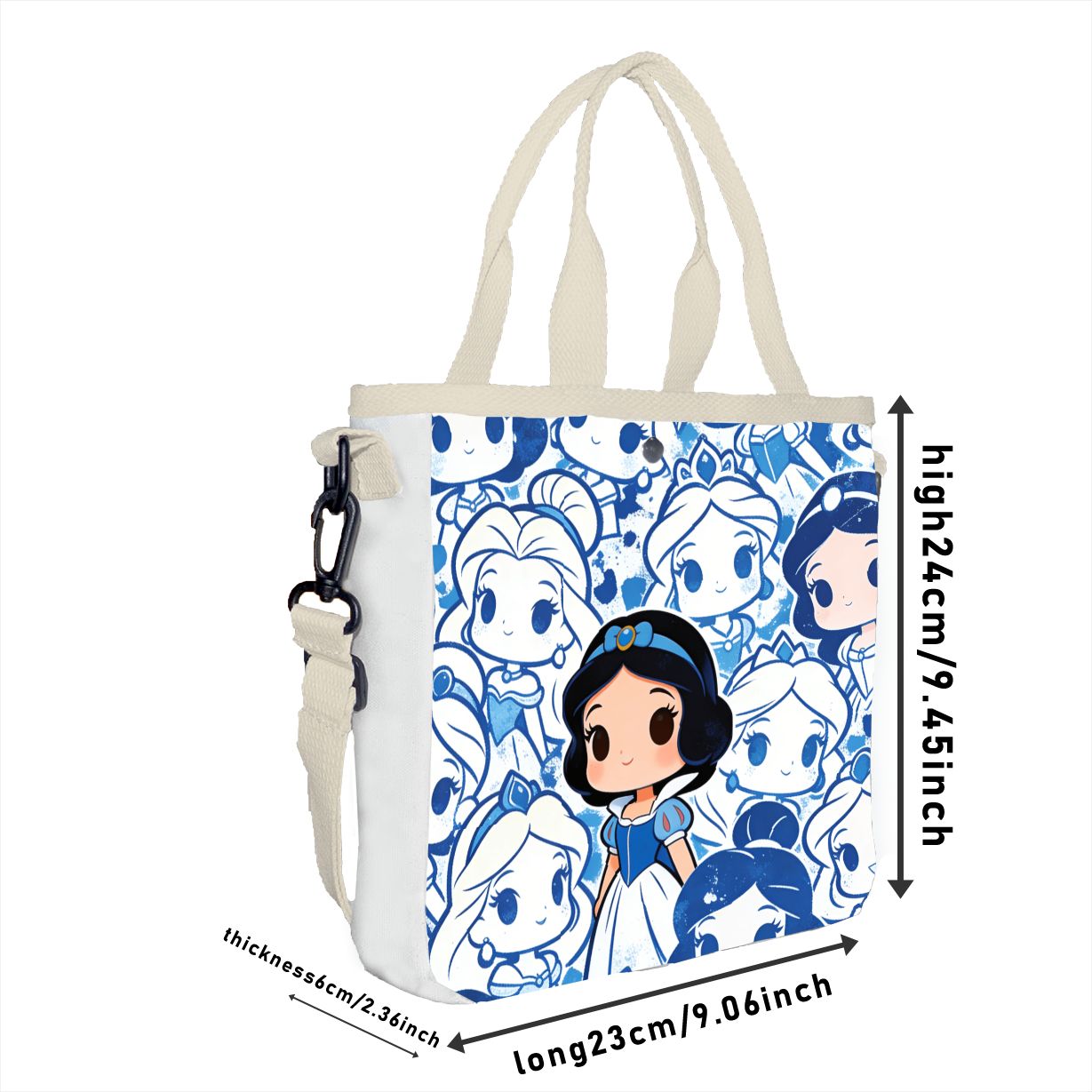 กระเป๋าผ้าพิมพ์ลายการ์ตูนสโนว์ - Canvas Tote Bag บทวิจารณ์และราคา