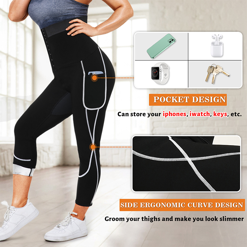 กางเกงซาวน่าสำหรับผู้หญิง เอวส - High Waist Leggings บทวิจารณ์และราคา