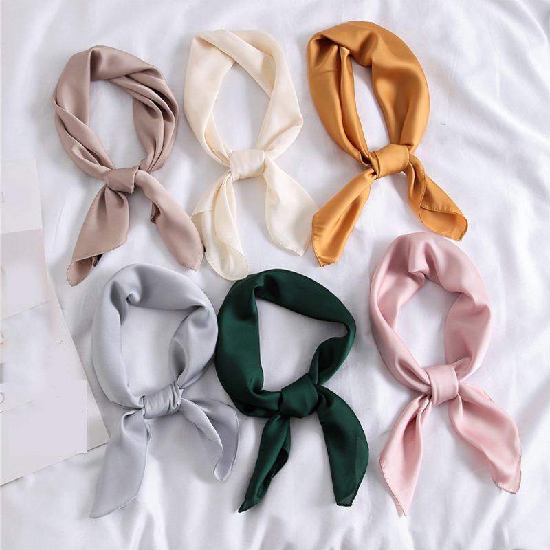 Solid 50s ผ้าพันคอคอสีทึบริบบิ - Women'S Fashion In The 50S บทวิจารณ์และราคา