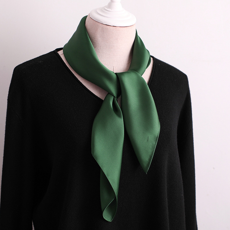 Solid 50s ผ้าพันคอคอสีทึบริบบิ - Women'S Fashion In The 50S บทวิจารณ์และราคา
