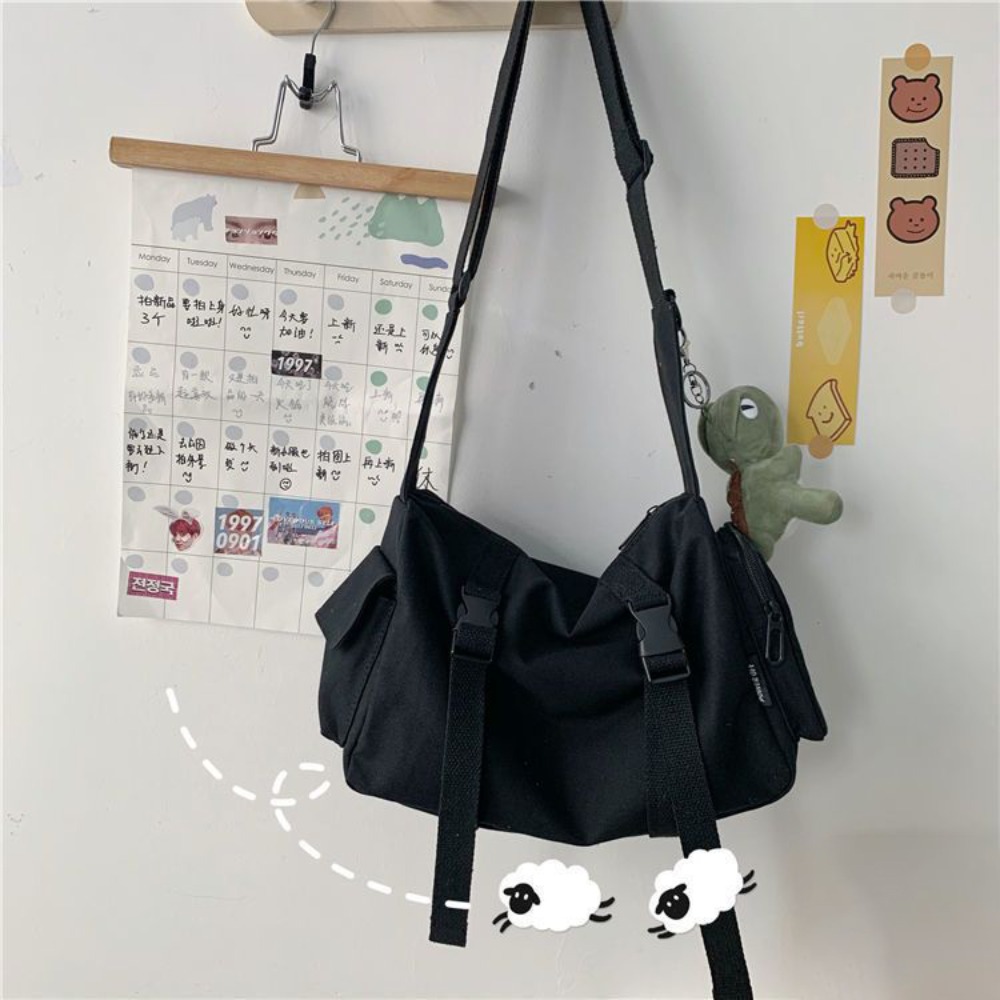 กระเป๋าผ้าใบสีดำดีไซน์ผู้หญิงก - Canvas Tote Bag บทวิจารณ์และราคา