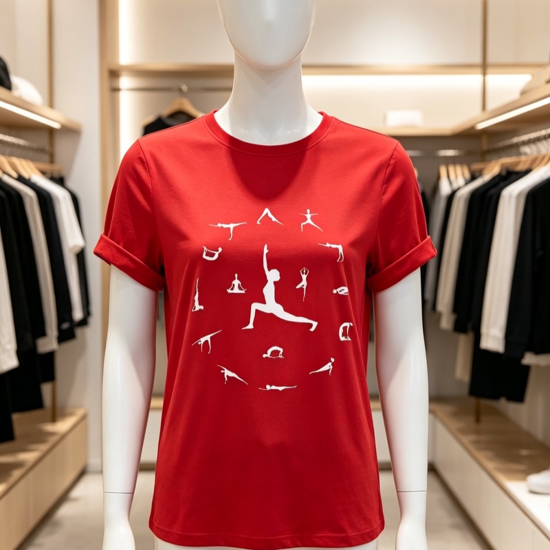 เสื้อยืดผู้หญิงผ้าฝ้าย พิมพ์ลา - Women Fashion Pose บทวิจารณ์และราคา