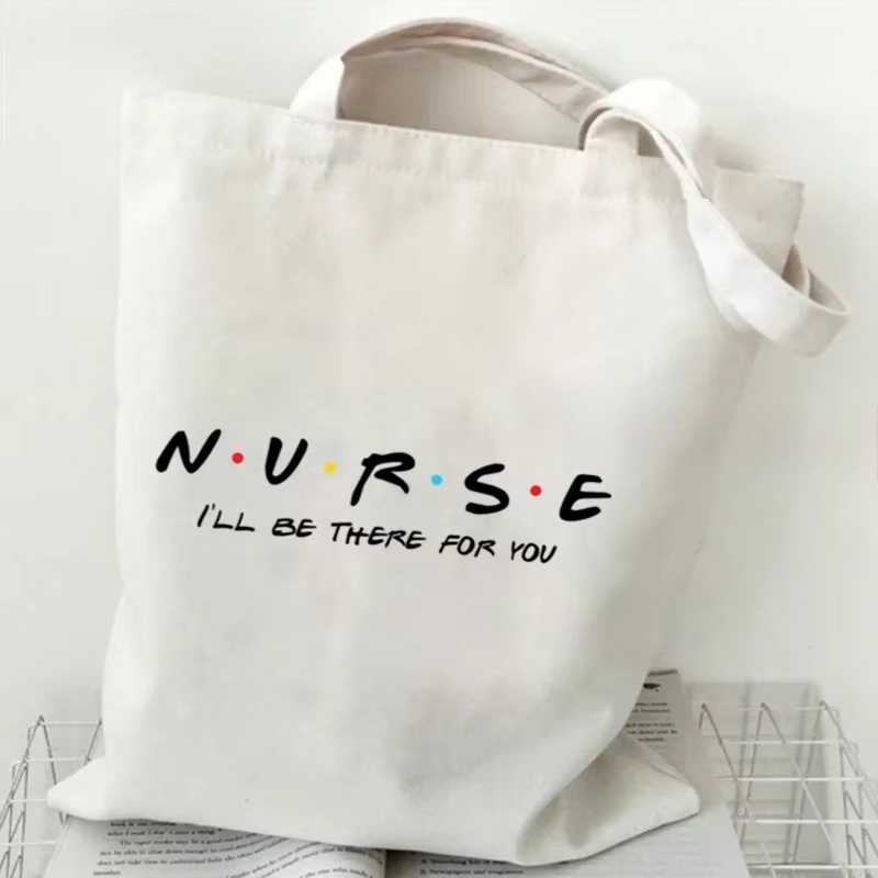 กระเป๋าผ้าแคนวาสพิมพ์ลาย Nurse - Canvas Tote Bag บทวิจารณ์และราคา