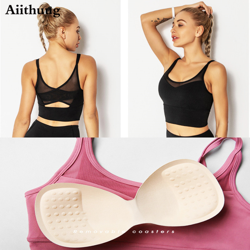 Aiithuug โยคะฟิตเนสเสื้อวิ่งเส - Bra Top Seamless บทวิจารณ์และราคา