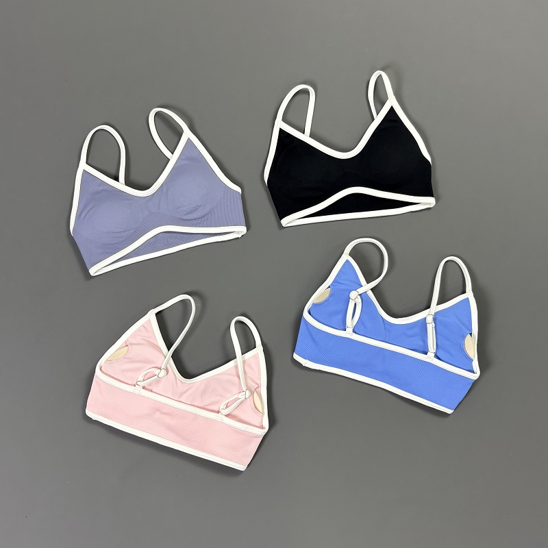 เสื้อชั้นในโยคะแบบมีสายรัดคอวี - Bra Top Seamless บทวิจารณ์และราคา