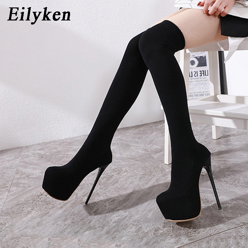 Eilyken แฟชั่นแพลตฟอร์มผ้ายืดก - Women'S Fashion Socks บทวิจารณ์และราคา