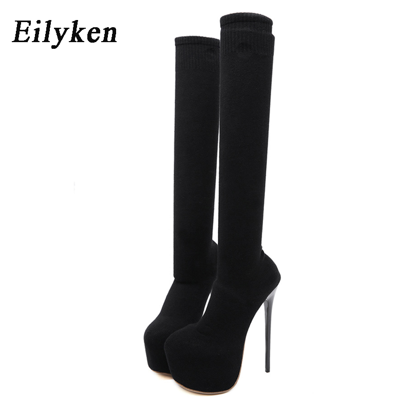Eilyken แฟชั่นแพลตฟอร์มผ้ายืดก - Women'S Fashion Socks บทวิจารณ์และราคา