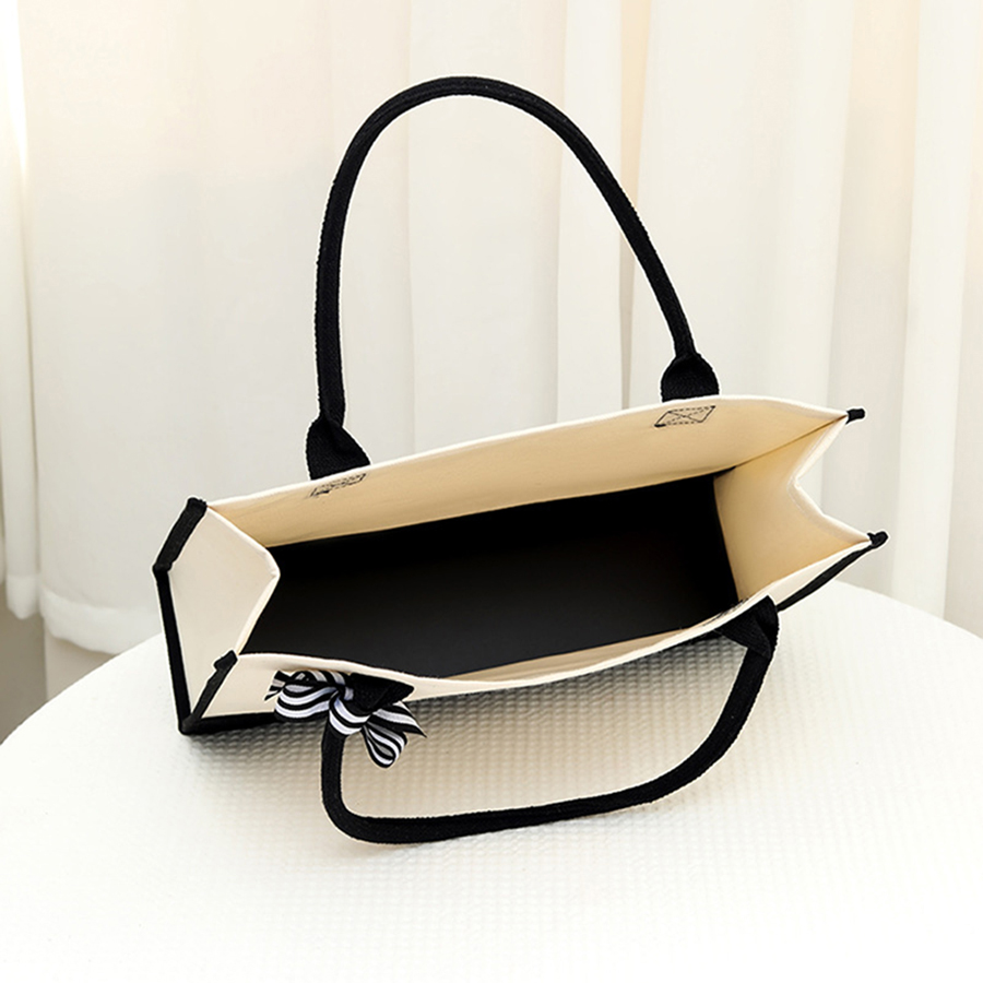 กระเป๋าผ้าแคนวาสสีขาวพิมพ์ลายก - Canvas Tote Bag บทวิจารณ์และราคา