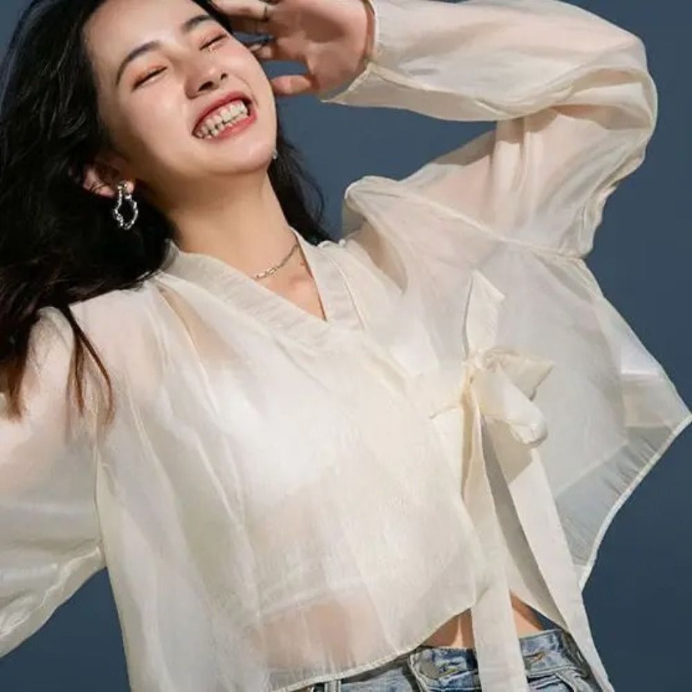 ผ้าคลุมไหล่สไตล์ฮันฝู ผ้าไหมน้ - Women'S Fashion Knitwear บทวิจารณ์และราคา