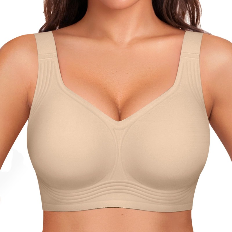 บราไร้สายสำหรับสาวพลัสไซส์ บรา - Bra Top Seamless บทวิจารณ์และราคา