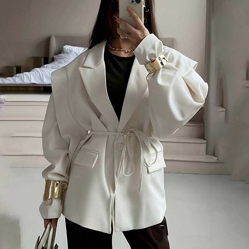 เสื้อแจ็คเก็ตคอวีทรงหลวมสไตล์ย - Women'S Fashion Jackets Amazon บทวิจารณ์และราคา