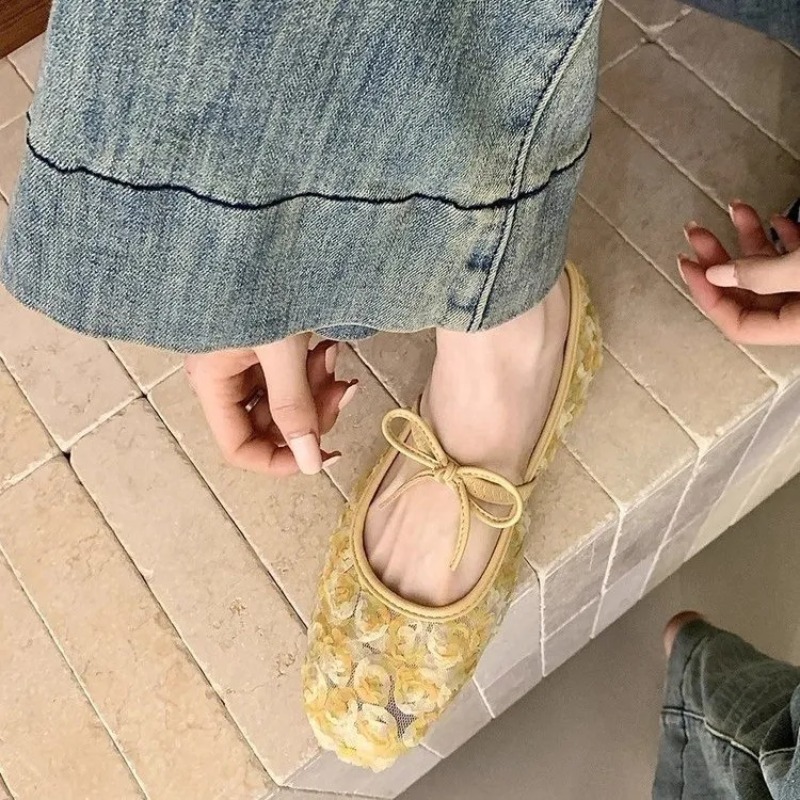 รองเท้าแมรี่เจนตาข่ายลายกุหลาบ - Women Fashion Nova บทวิจารณ์และราคา