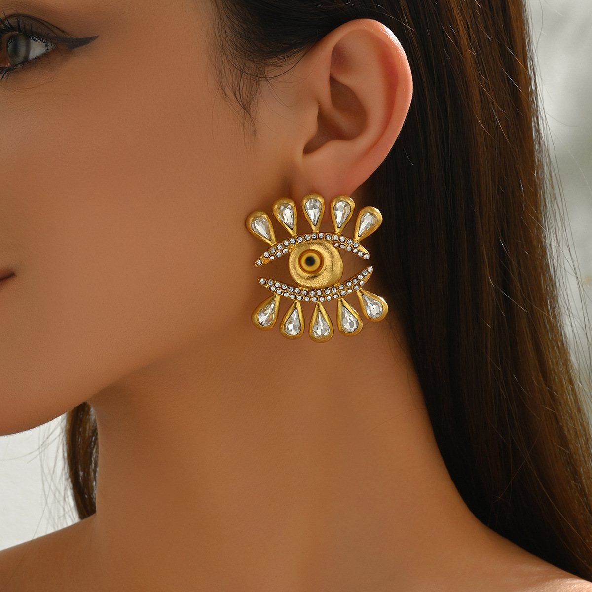 ต่างหูวินเทจลายตาปีศาจสำหรับผู - Women'S Fashion Edgy บทวิจารณ์และราคา