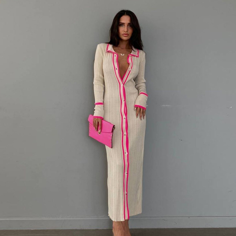 ฤดูใบไม้ร่วงถักแขนยาวปุ่มลงLap - Longline Cardigan Knit บทวิจารณ์และราคา