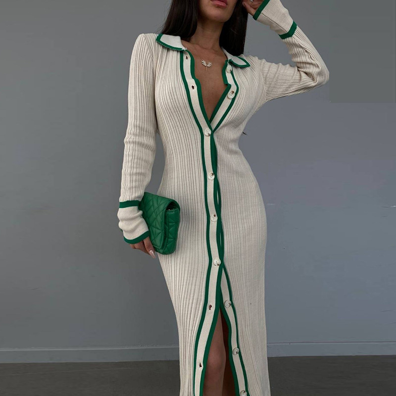ฤดูใบไม้ร่วงถักแขนยาวปุ่มลงLap - Longline Cardigan Knit บทวิจารณ์และราคา