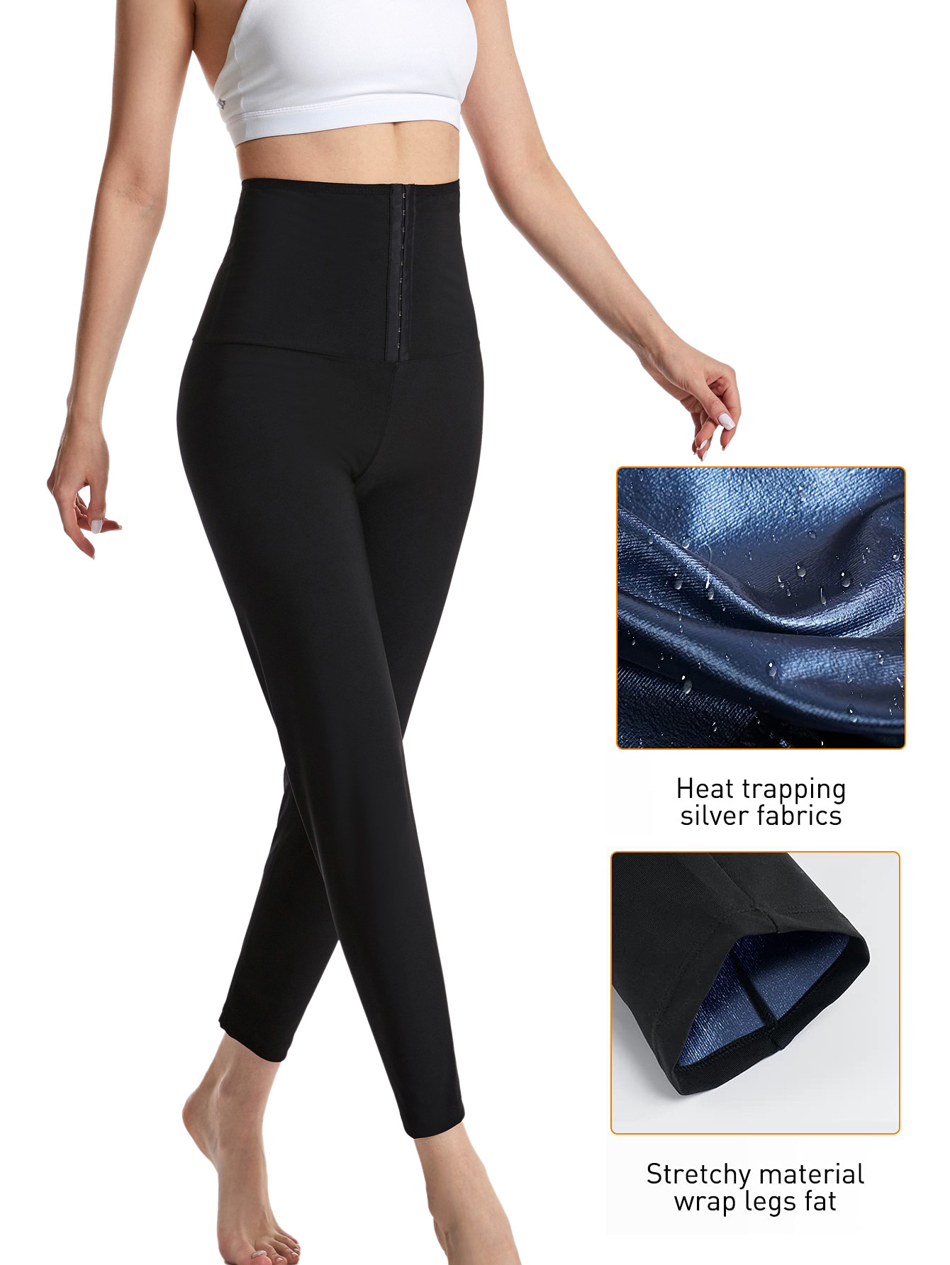 กางเกงซาวน่าสำหรับผู้หญิง เอวส - High Waist Leggings บทวิจารณ์และราคา