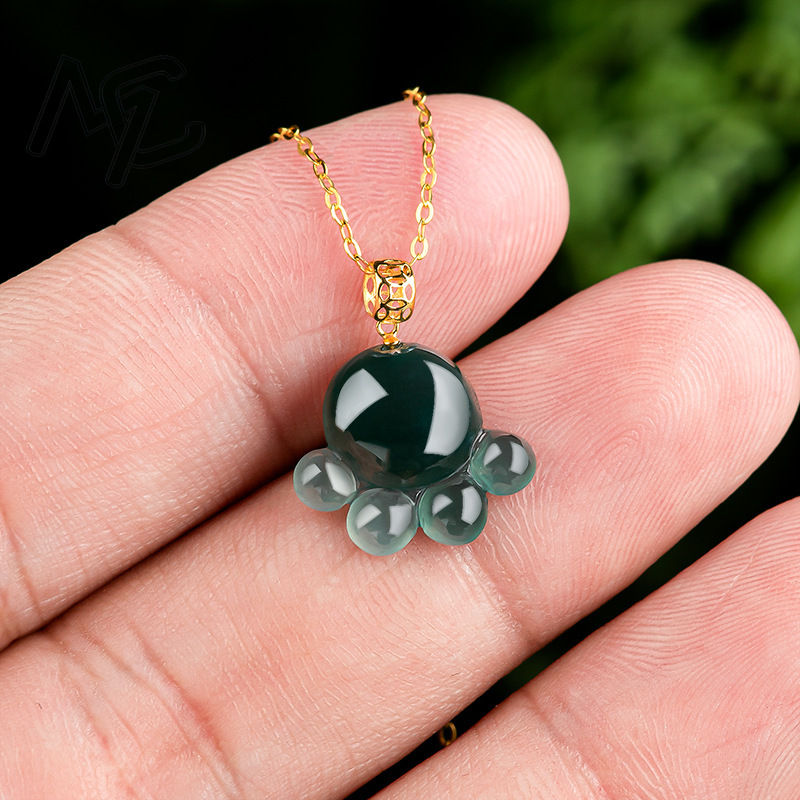 จี้หยกน้ำเงินธรรมชาติรูปอุ้งเท - Women'S Fashion Gifts บทวิจารณ์และราคา