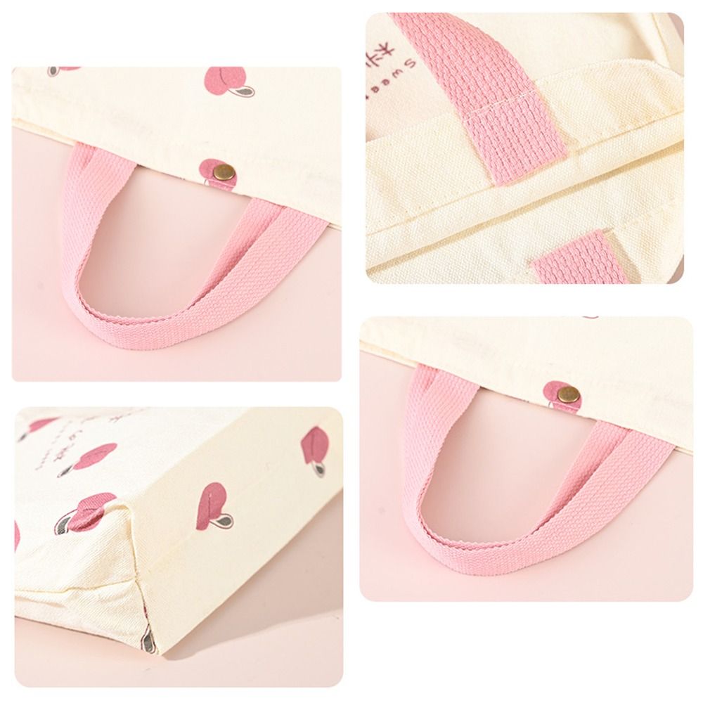 กระเป๋าผ้าแคนวาสสีพีชแฟชั่น กร - Canvas Tote Bag บทวิจารณ์และราคา