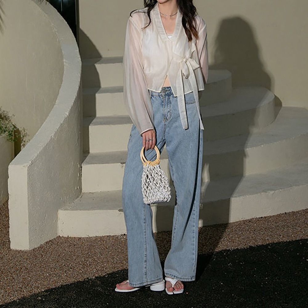 ผ้าคลุมไหล่ไหมน้ำแข็งสไตล์ฮันฟ - Women'S Fashion Knitwear บทวิจารณ์และราคา