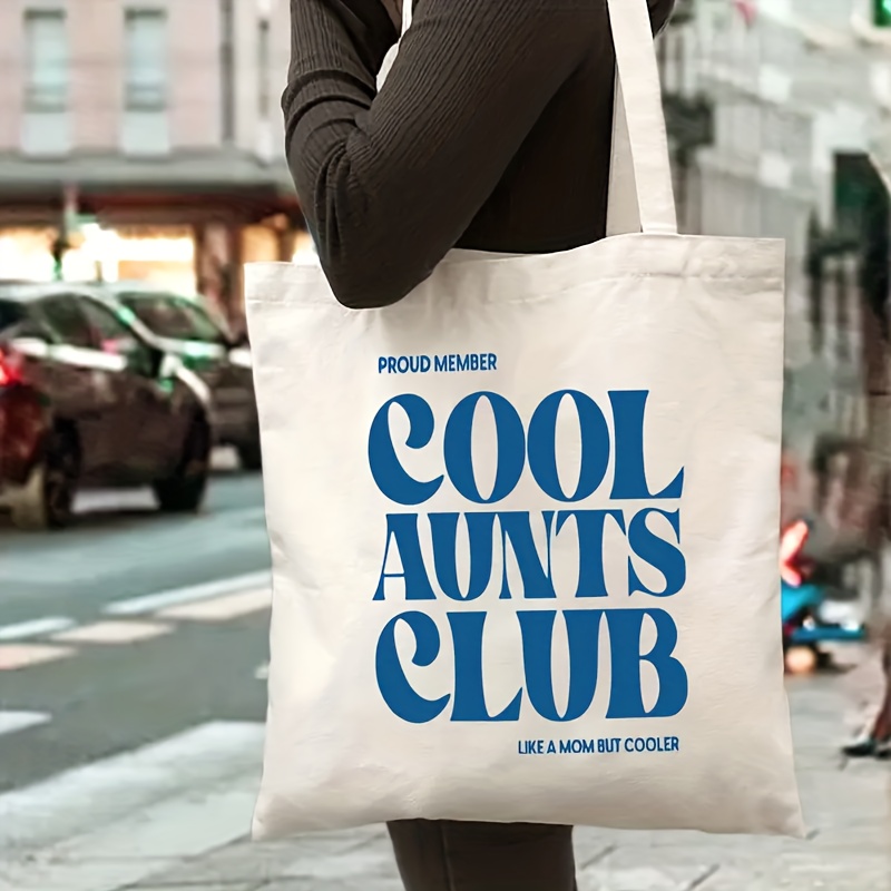 กระเป๋าโท้ท Cool Aunts Club กร - Canvas Tote Bag บทวิจารณ์และราคา