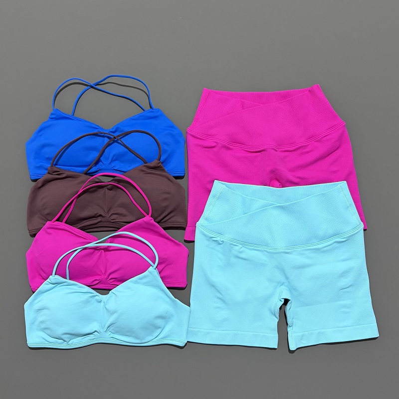 ชุดออกกำลังกาย 2 ชิ้นสำหรับผู้ - Bra Top Seamless บทวิจารณ์และราคา
