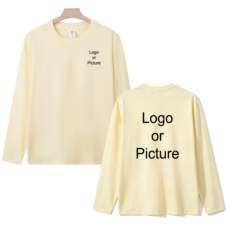 เสื้อยืดแขนยาวผ้าฝ้ายแบบกำหนดเ - Women And Men Fashion บทวิจารณ์และราคา