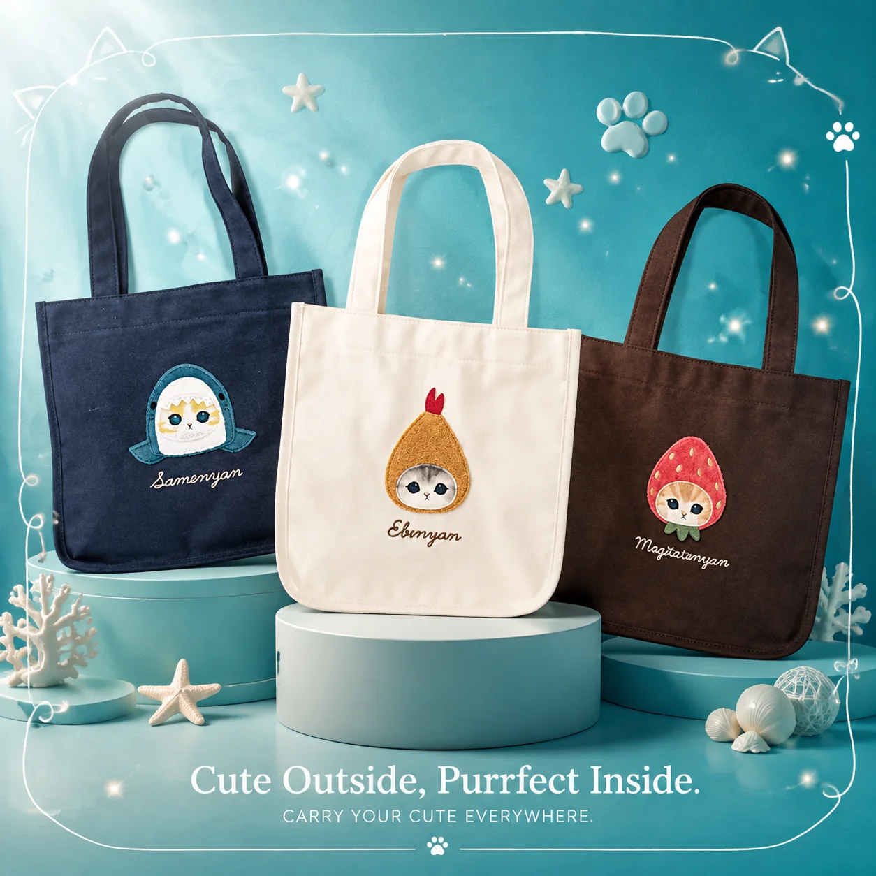 กระเป๋าผ้าแคนวาสสะพายไหล่ลายกา - Canvas Tote Bag บทวิจารณ์และราคา