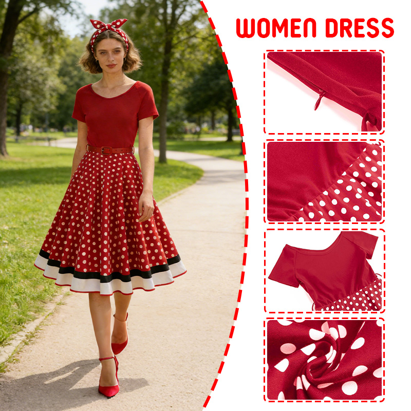 ชุดเดรสลายจุดสไตล์วินเทจสำหรับ - Women'S Fashion In The 50S บทวิจารณ์และราคา