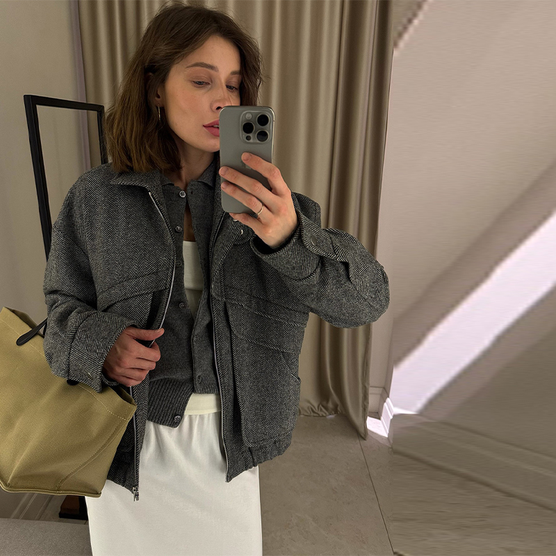เสื้อโค้ทผู้หญิงทรงหลวม คอตั้ง - Women'S Fashion Trends Fall 2025 บทวิจารณ์และราคา