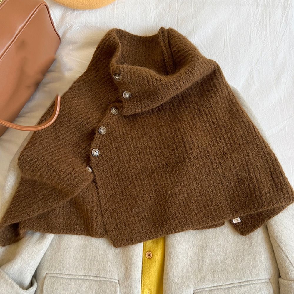 ผ้าคลุมไหล่ถักแบบคลาสสิก ผ้าคล - Women'S Fashion Knitwear บทวิจารณ์และราคา